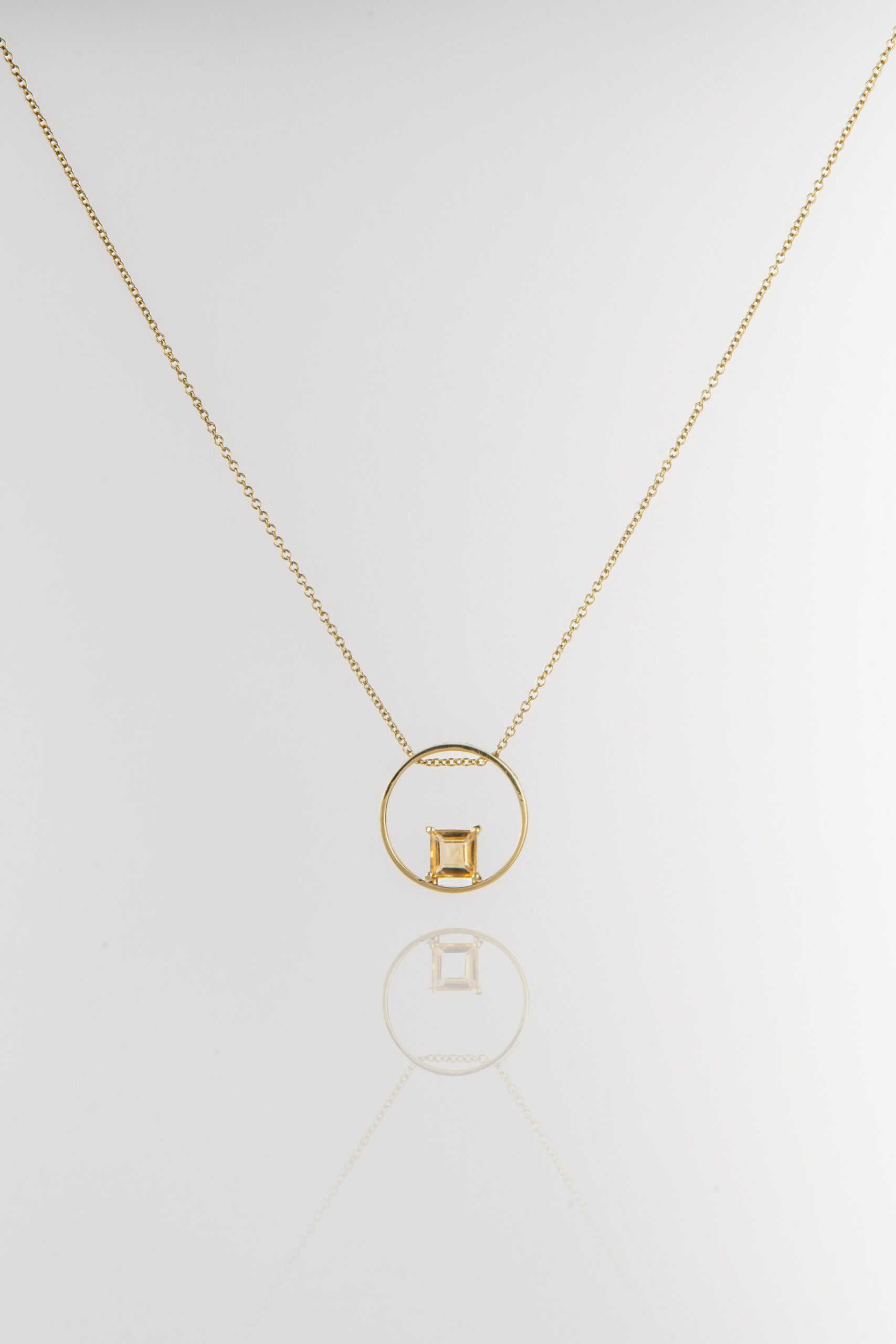 Ciondolo In Citrino Naturale 55 Carati Con Collana In Argento 925: Pietra Ovale 5 Carati, Gioiello Fatto A Mano, Regalo Donna
